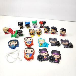 DC Comics Kinder Eggs Funko Figures Batman Superman Wonder Woman Joker Lot of 19